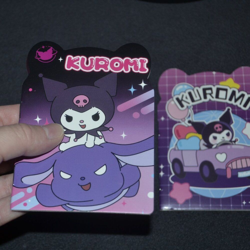 Kuromi Kawaii Kissy Face Mini Black Crossbody Bag Valentines Gift Idea Bundle - Picture 4 of 12